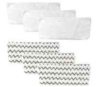 6 panni di ricambio per pulitore a vapore Vileda XXL, panni in microfibra Vileda Steam PLUS XXL, panni in microfibra Vileda Steam PLUS XXL per pulizia a vapore (3 grigio + 3 bianco)