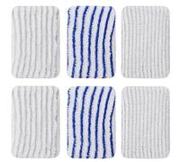 6 panni in microfibra, panni in microfibra di ricambio per Rowenta Clean & Steam ZR850002 ZR005801, ZR005804 (blu e grigio)