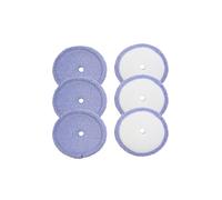 6 panni lavabili in filato e microfibra, compatibili con gli accessori di ricambio for for robot Edge RS700 RS500
