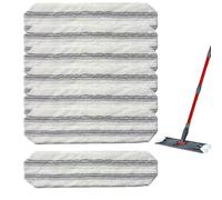 6 panni per tergicristalli adatti per Vileda H2PRO, estremamente assorbenti | Microfibra delicata, riutilizzabile, rimuove le macchie senza sforzo, compatibile con O-Cedar e pavimenti in legno duro
