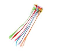 6 parrucche intrecciate colorate for bambini - Accessori for capelli for ragazze Parrucche pronte for le prestazioni(Color straight hair)