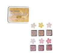 6 PC COOLI FLUSSI TRAMP TRAMP SET COMBINAZIONE INKPAD Per La Creazione Schede E Office Inkpad Retro Set Per Bambini Adulti Che Progetti