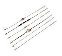 6 pc regolabile perline braccialetto aperto filo braccialetto impilabile Wrap set per le donne s moda in pratico