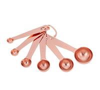 6 PC Set di cucchiai di misurazione, strumento di misurazione impilabile in acciaio inossidabile per re, cuochi, cucchiai lucidati per ingredienti secchi e liquidi