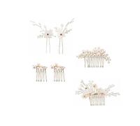 6 Pcs Accessori Acconciature Sposa Pettine Per Capelli Da Copricapo Di Perle