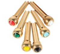 6 Pcs Accessori Per Chitarra Piroli Acustica Pioli Il Ponte Di Pezzi Ricambio