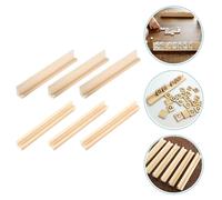 6 Pcs Accessorio Fai Da Te Per Il Gioco Del Domino Porta Della Carta Di Legno