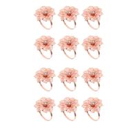 6 Pcs Accessorio Per Cena La Delle Feste Portatovaglioli Anelli Di Floreali