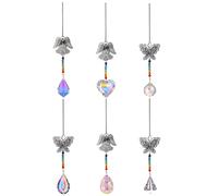 6 Pcs Acchiappasole Da Appendere Alla Finestra Ciondolo Con Cristallo