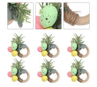 6 Pcs Anelli Da Tovagliolo Per Le Vacanze Favore Del Partito Di Pasqua