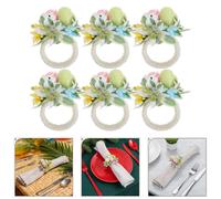 6 Pcs Anelli Per Tovaglioli Coniglio Pasquale Di Unici Decorazione Della Tavola