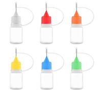 6 Pcs Applicatore di Colla, 5ml Bottiglie di Punta di Precisione, Applicatore Punta Ago, Applicatore di Precisione, Bottiglie Plastica, Squeezer Bottle, per applicare colla, inchiostri o vernici