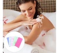 6 Pcs Asciugamano Da Bagno Lungo Spazzola Secco Corpo Esfoliante