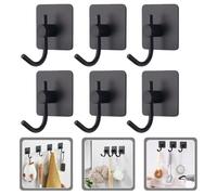 6 Pcs Attaccaglie Adesive Appendini Adesivi Gancio Per Vestiti Autoadesivi