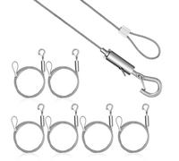 6 Pcs Attaccaglie Per Quadri Appendi Cavo in Acciaio Inossidabile