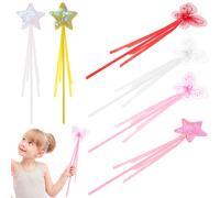 6 Pcs Bacchetta Fatina Bacchette Principesse Oggetto Di Magica Fata