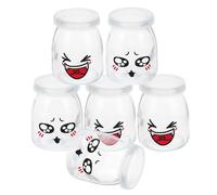 6 Pcs Barattoli Per Dessert Tazze Di Budino Con Coperchi La Conservazione