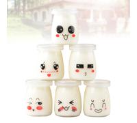 6 Pcs Barattolo Con Coperchio Barattoli Dessert Tazze Di Budino