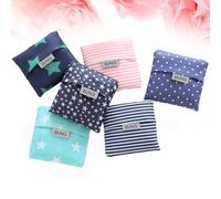 6 PCS Borse Della Spesa Di Stoffa Riutilizzabili Sacchetti Drogheria Pieghevoli