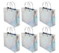 6 Pcs Borse Per La Spesa Sacchetti Imballaggio Borsa Porta Libri Riutilizzabili