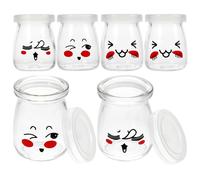 6 Pcs Bottiglie Per La Conservazione Dello Yogurt Vasetti Di Marmellata