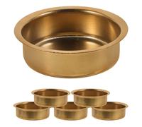 6 Pcs Brass Incense Burner Charcoal Diffusore Oli Incensiera Bruciatore