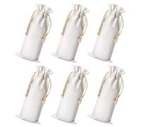 6 Pcs Buste Bottiglie Borse Con Coulisse Da Festa Riutilizzabili