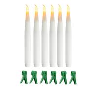 6 Pcs Candela Della Luce Bianca Calda Decorativa Scena Di Festa Festiva