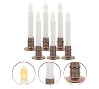 6 Pcs Candele Elettriche Candeline Led Piccole Senza Fiamma Decorative