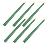 6 Pcs Candele LED Coniche Decorazione Senza Fiamma Elettriche Affusolate