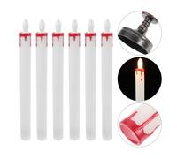 6 Pcs Candele Led Da Esterno Candeline Elettriche Piccole Senza Fiamma