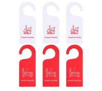 6 Pcs Cartello Appendiabiti Per Porta Segnaletica Del Bagno Non Disturbare Il