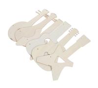 6 Pcs Chitarra in Legno Per Bambini Giocattoli Musicali Ritagli Artigianali