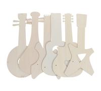 6 Pcs Chitarra in Legno Per Bambini Giocattolo Ritagli Artigianali