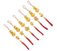 6 Pcs Ciondoli in Stile Cinese Delicato Ciondolo Di Capodanno Decorativo