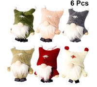 6 Pcs Ciondolo Bambola Senza Volto Bambino Ornamenti Per Le Vacanze L'albero
