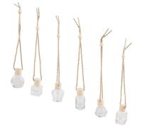 6 Pcs Ciondolo Con Profumo Per Auto Bottiglie Di Sospese Interni