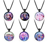 6 PCS Collana K-pop De-m-on H-un-te-s Merch, Collana HUNTR/X con ciondolo a forma di cuore, Regolabile, Accessorio per fan per ragazze e adolescenti, Regali di compleanno First Choice e regali coppie