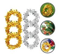 6 Pcs Corona Di Stelle Cinque Punte Ghirlanda Sospesa Decorazioni Con Pendenti