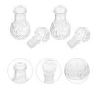 6 Pcs Decantatore Per Vino Bottiglie Liquori Decanter Trasparente Del