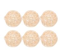 6 Pcs Decorazione Per Feste La Casa Il Giardino Palline Rattan Decorative Sfere