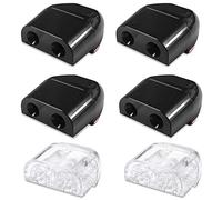 6 PCS Deer Fischietti per auto, FineGood Car Animal Fischietto di avvertimento con nastro Corno di allarme Cervo Fischietto di allarme animale