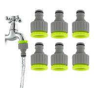 6 PCS di Connettori per Rubinetti da Giardino,Adattatore Tubo Giardino 2 in 1 da 1/2" E 3/4",Raccordi Tubi Giardino,Raccordi Tubo Irrigazione, Raccordo Rubinetto Giardino,Adattatore Rubinetto Cannaf
