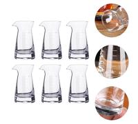 6 Pcs Espresso Shot Glass Measurement Jigger Bicchiere Dosatore Misurini