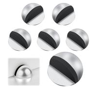 6 Pcs Fermaporta da Pavimento Autoadesivo, Fermaporta con Cuscinetto In Gomma, Fermaporte da Terra per Tutti I Pavimenti Duri, Proteggere Porte, Pareti E Mobili