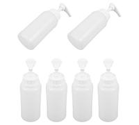 6 Pcs Flacone Doccia Vuoto Contenitore Della Pompa Bottiglie Per Shampoo