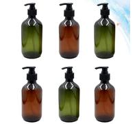 6 Pcs Flaconi Vuoti Contenitore Shampoo Da Viaggio Lavare Bottiglia Di