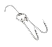 6 Pcs Ganci Doppi X Carne Gancio Per Arrosto Utensili Griglia Grill Rack