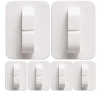 6 Pcs Ganci Per Muro Multiuso in Plastica Appendere Forti Adesivi
