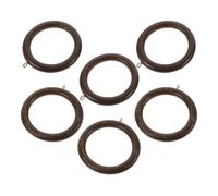 6 Pcs Gancio Ad Anello Di Legno Anelli Tende Per La Casa Doccia